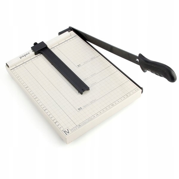 WZMOCNIONA Metalowa Gilotyna Wycinarka Nożowa do PAPIERU A4 32,5x25,5 cm Marka Massa