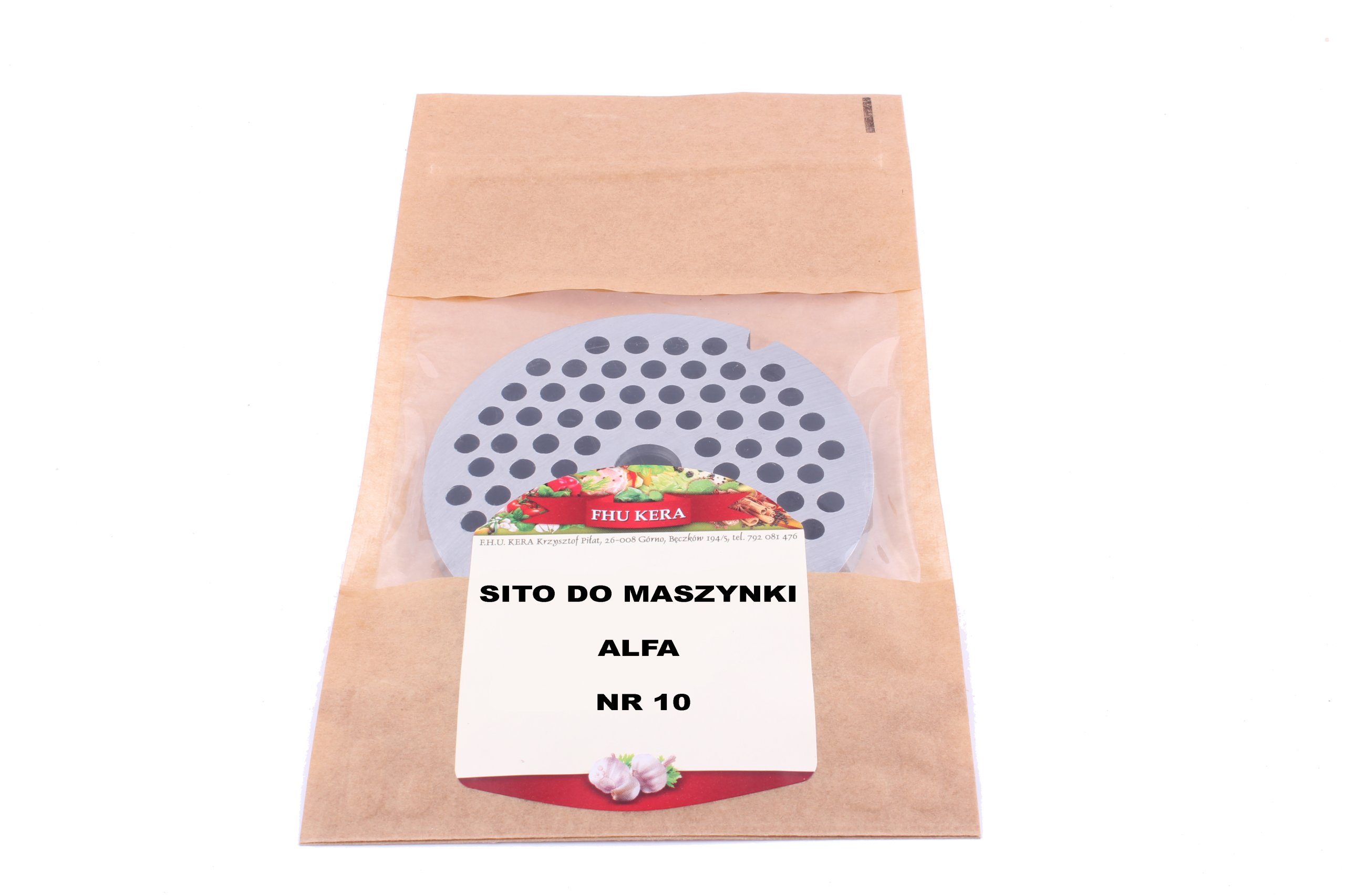 

Sitko Sito 2,5mm do Maszynki Alfa nr 10 mięsa Kera