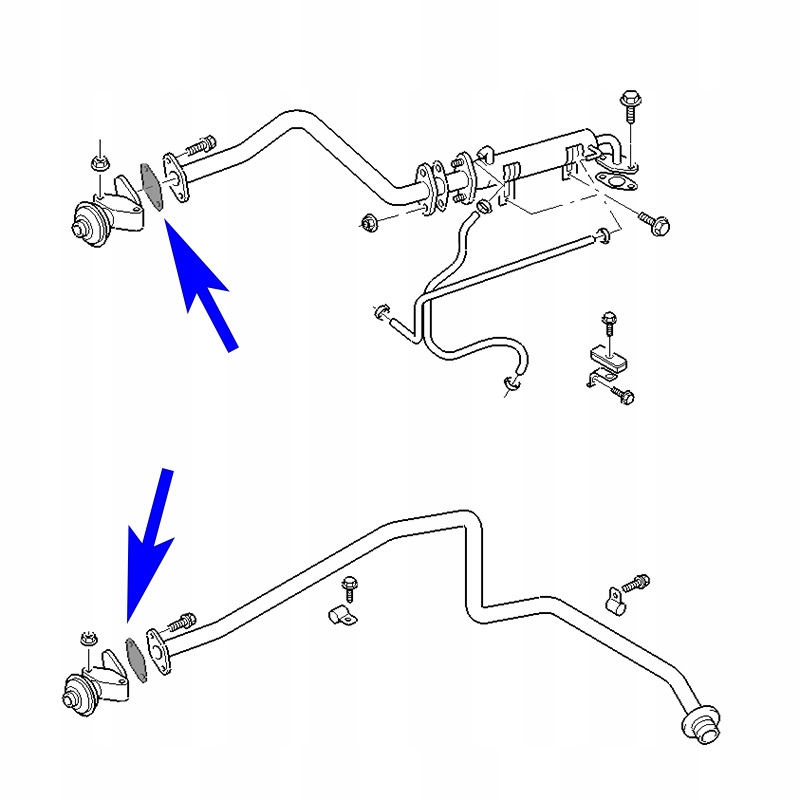 Заглушка EGR Ford Ranger Mazda BT - 50 2 . 5 3 . 0 Tdci Номер каталозі запчастини З _ EGR _ 79b foto 1