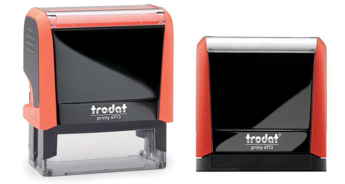 Pieczątka firmowa Trodat 4913 gumka 8 linii logo Marka Trodat