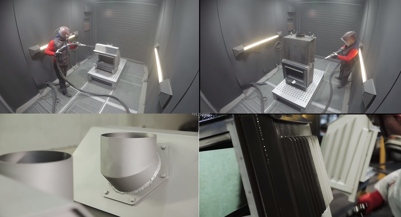 WKŁAD kominkowy OLIWIA 18 DECO lewy BS dolot fi100 Wysokość 973 mm