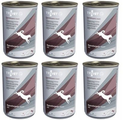 Levně Trovet Dog Ipd Hypoallergenic Insect 6 x 400 g krmivo s hmyzem pro psy