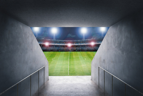 

Fototapeta 3D Młodzieżowa Nożna Piłka Stadion