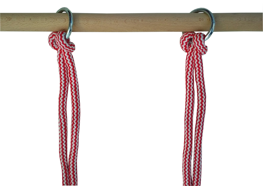 HUŚTAWKA do zawieszenia DREWNIANA + PODUSIA polska Długość 33 cm