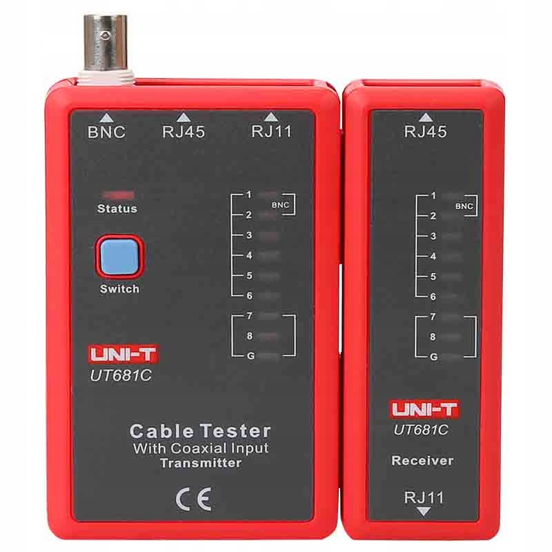 

Tester kabli sieciowych RJ45 RJ11 Bnc Uni-t UT681C