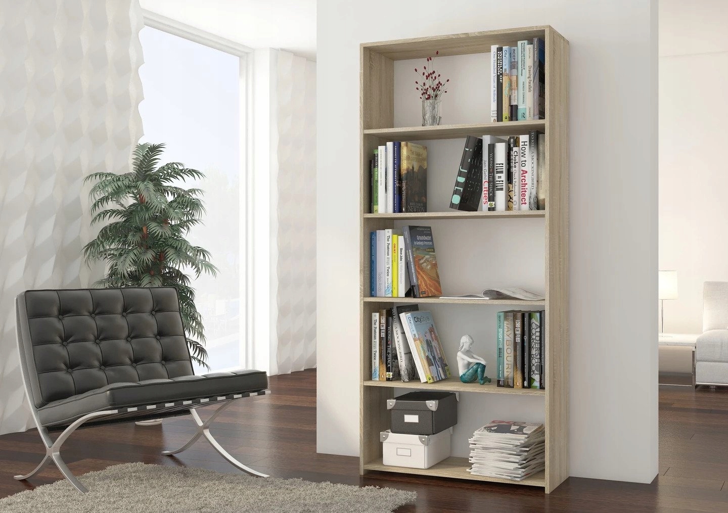 REGAŁ 80CM PÓŁKA SZAFKA KSIĄŻKI SEGREGATORY SONOMA Marka Mobene