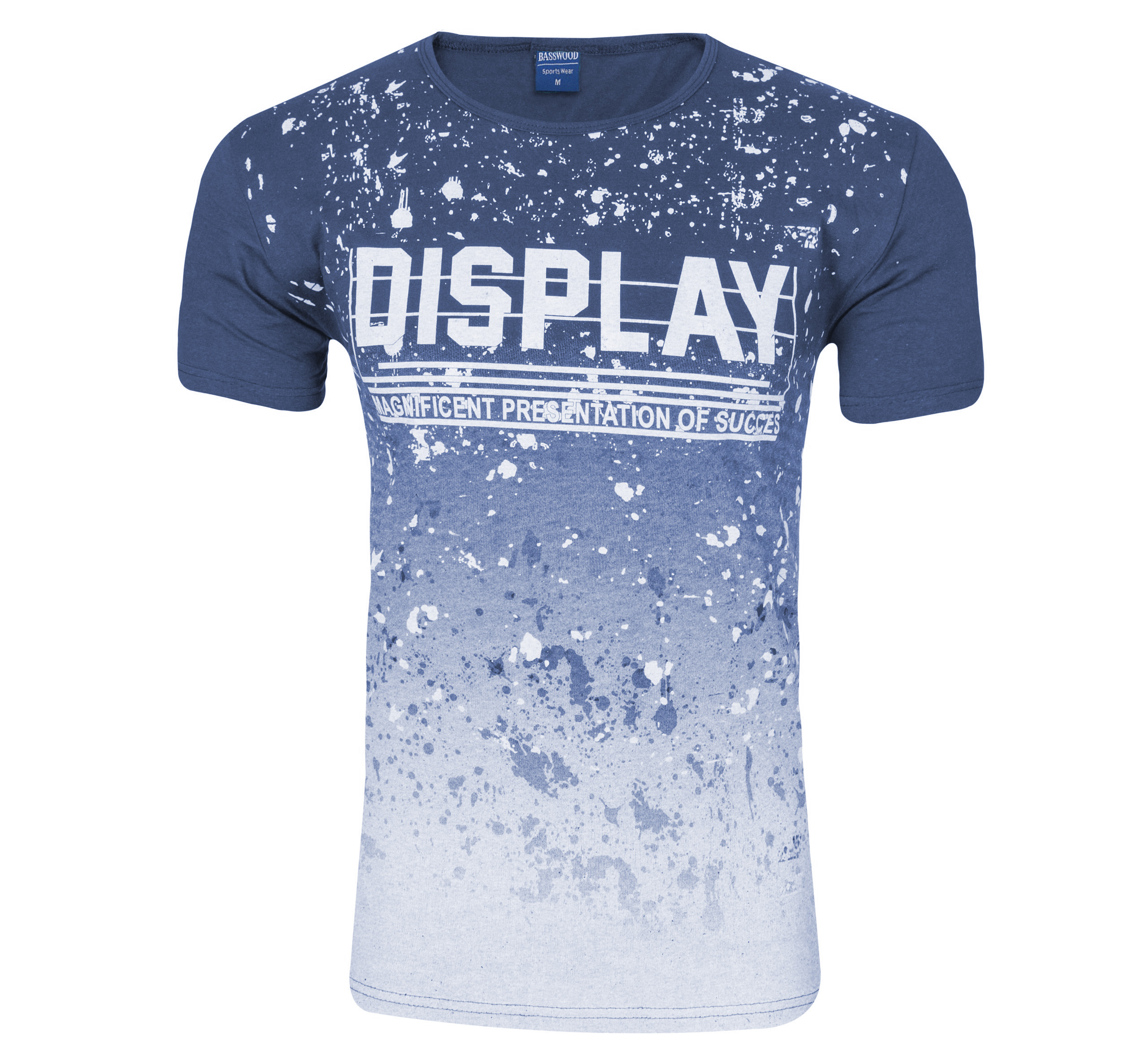 

Koszulka Podkoszulek T-shirt Męski KP04 M niebies