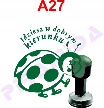 

Pieczątka dla nauczycieli dzieci A27 kołek stempel