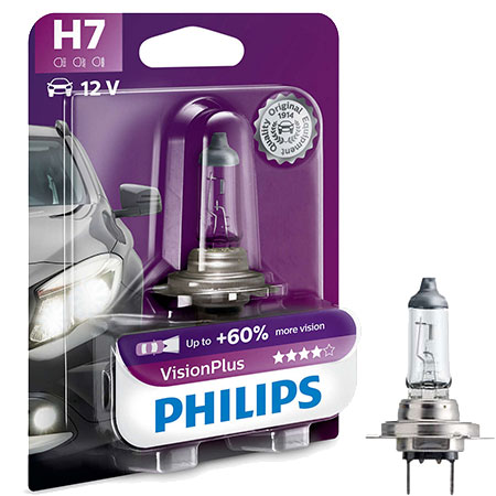 

Philips Żarówka H7 VisionPlus +60% Więcej Światła