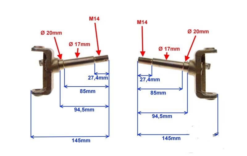 ПРАВЫЙ + ЛЕВЫЙ КРОССОВЕР MINI ATV 90 110