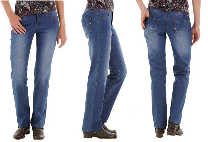 

Wygodne spodnie jeansy z elastyną 36/38 Neckerman