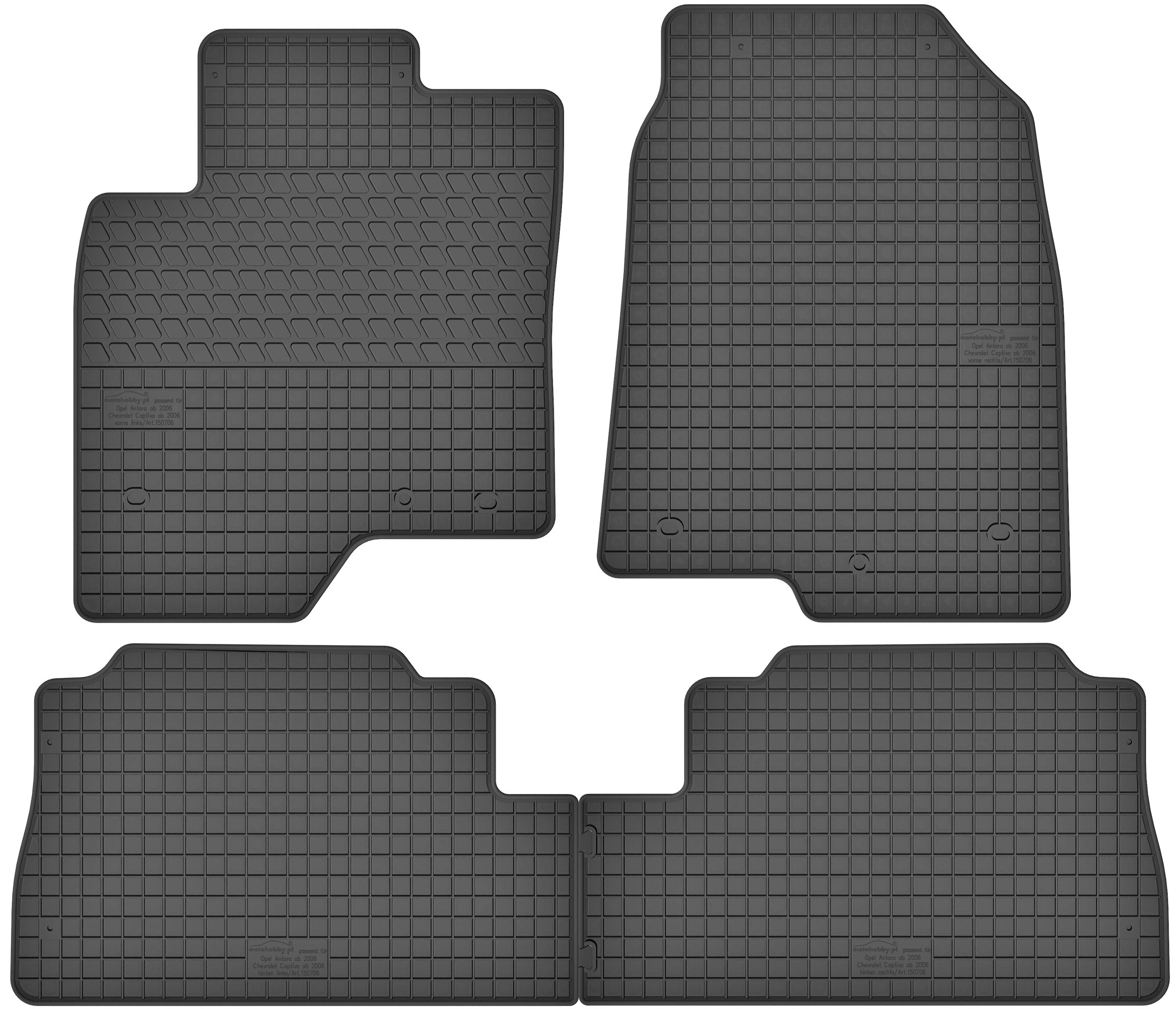 

Chevrolet Captiva (06-10) Dywaniki Gumowe Stopery