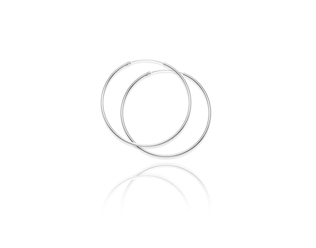 

Srebrne Kolczyki Klasyczne Kółka 11mm Srebro 925