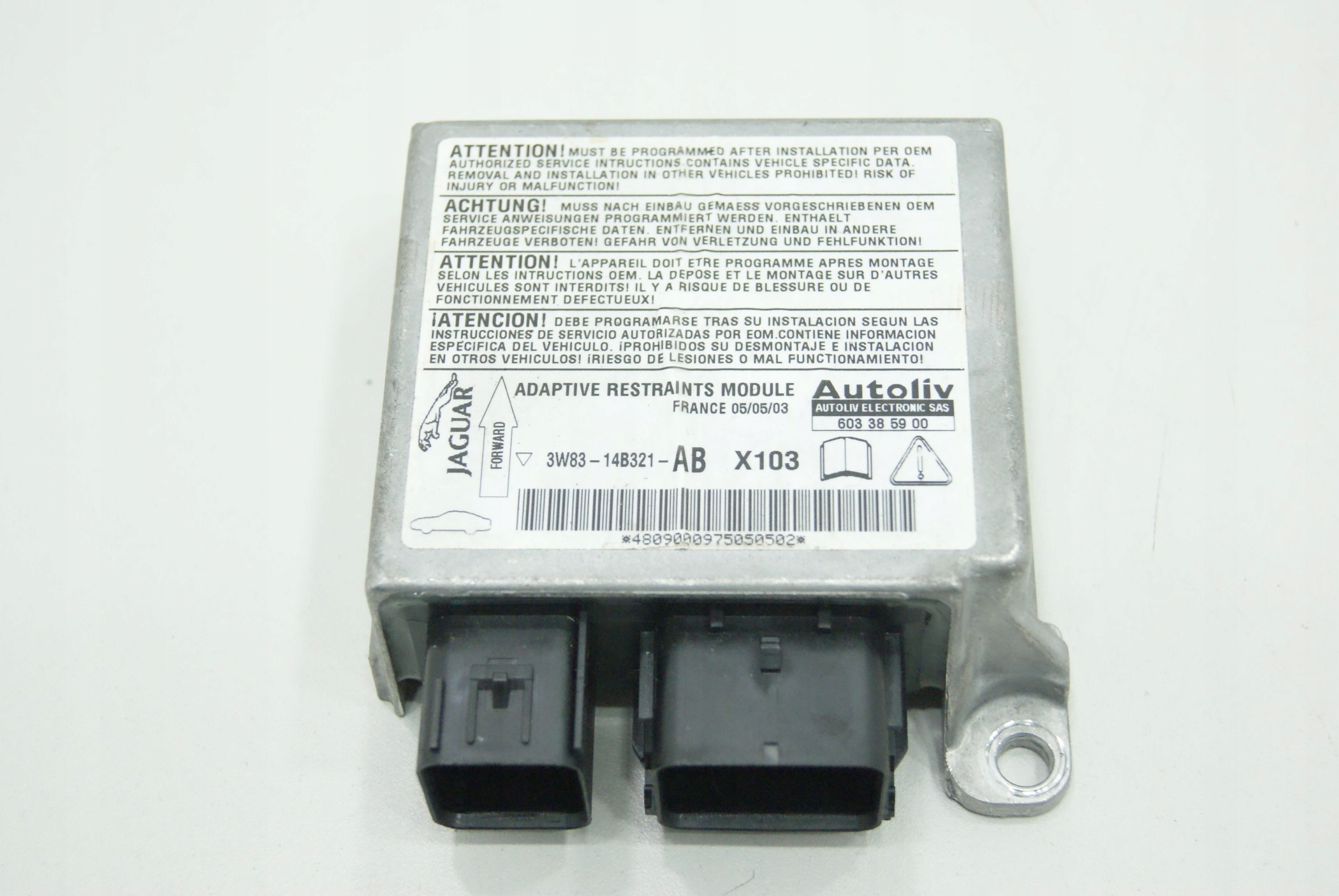 JAGUAR Xk8 MODUŁ SENSOR AIRBAG 3W8314B321AB 3W8314B321AB za 89 zł z