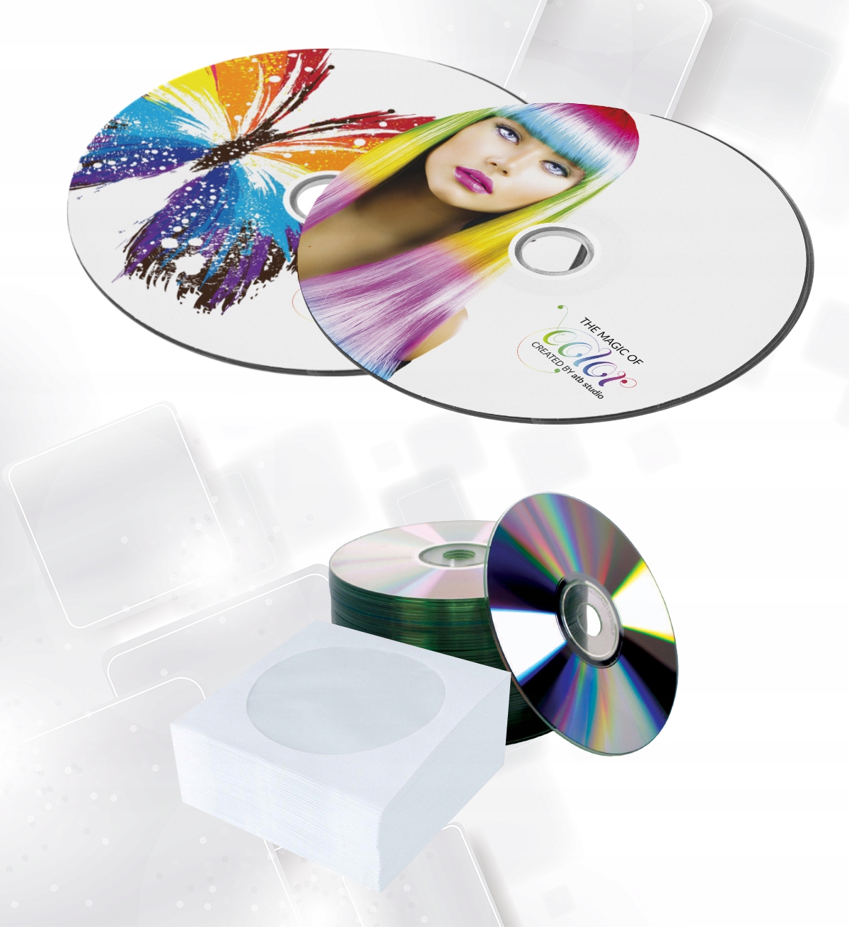 Płyty DVD z nadrukiem i kopertą - 100 sztuk Marka inny