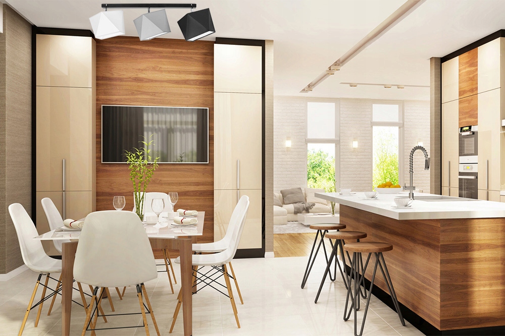 LAMPA WISZĄCA SUFITOWA ŻYRANDOL PLAFON DIAMENT LED Zasilanie sieciowe