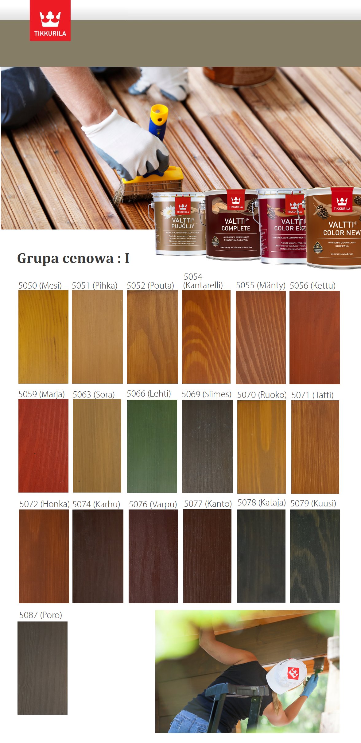 TIKKURILA Valtti Plus Complete 2,7l GRUPA I Kod producenta 1111