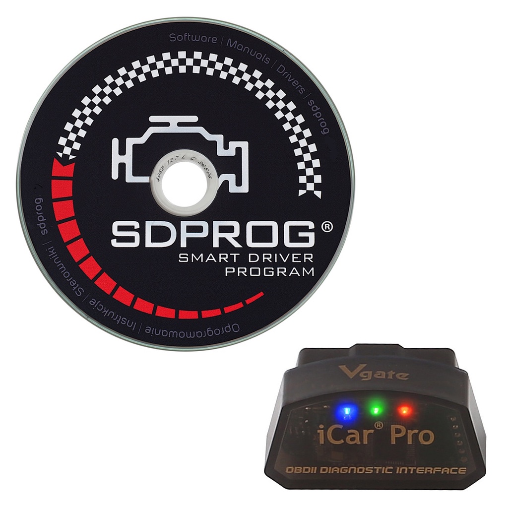 PL SDPROG OBDII + Interfejs iCar PRO WiFi OPEL