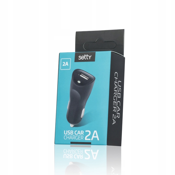 

Ładowarka samochodowa Setty Usb 2A czarna
