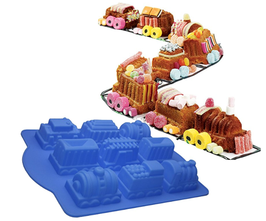 

Silikonowa Forma Ciast Babeczek Pociąg Foremka XL