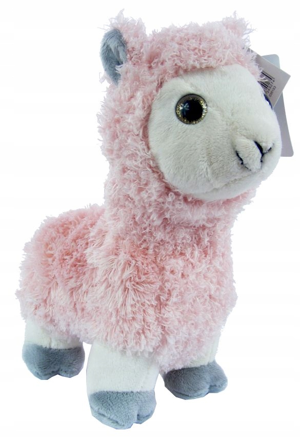 

Alpaka Pastelowa Różowa Puszysta Maskotka 25 CM