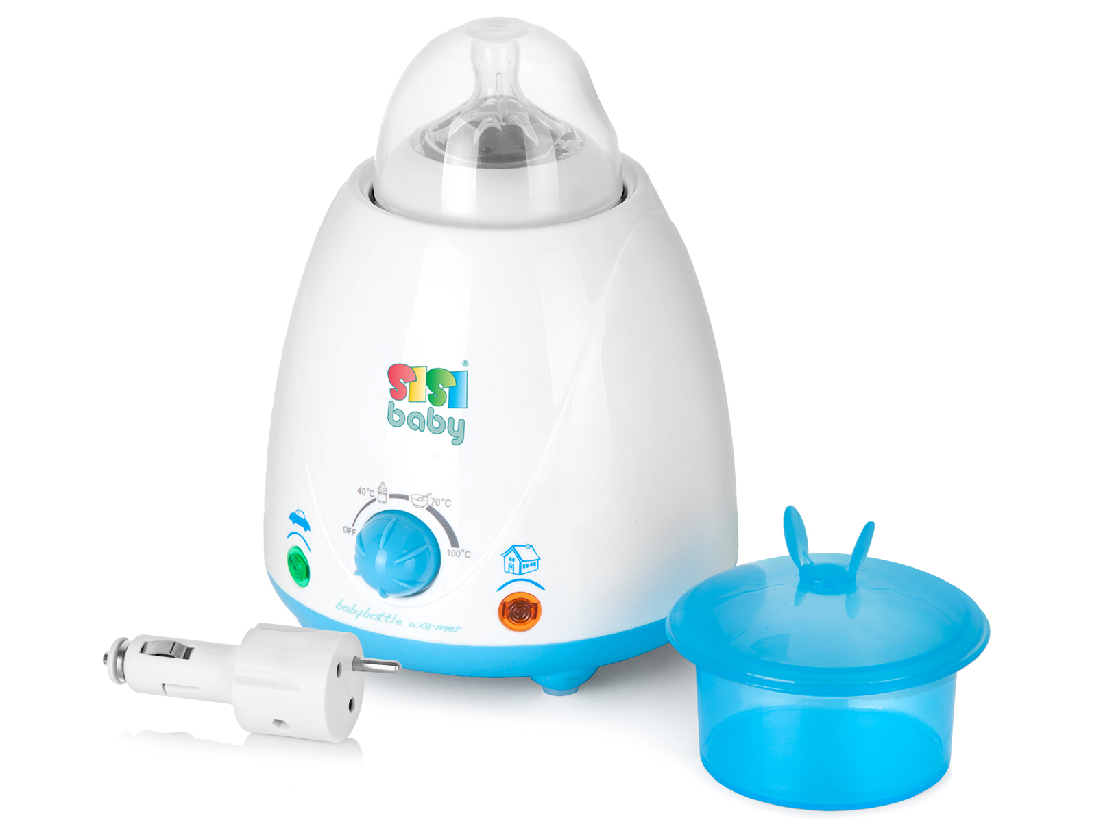 PODGRZEWACZ DO BUTELEK/AUTO DOM BEZ WODY MJAKMAMA Kolor biały