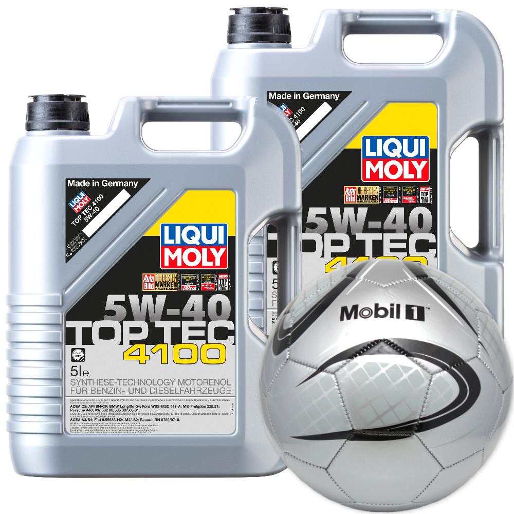 

2x Liqui Moly Top Tec 4100 5W40 5L + Piłka Gratis!