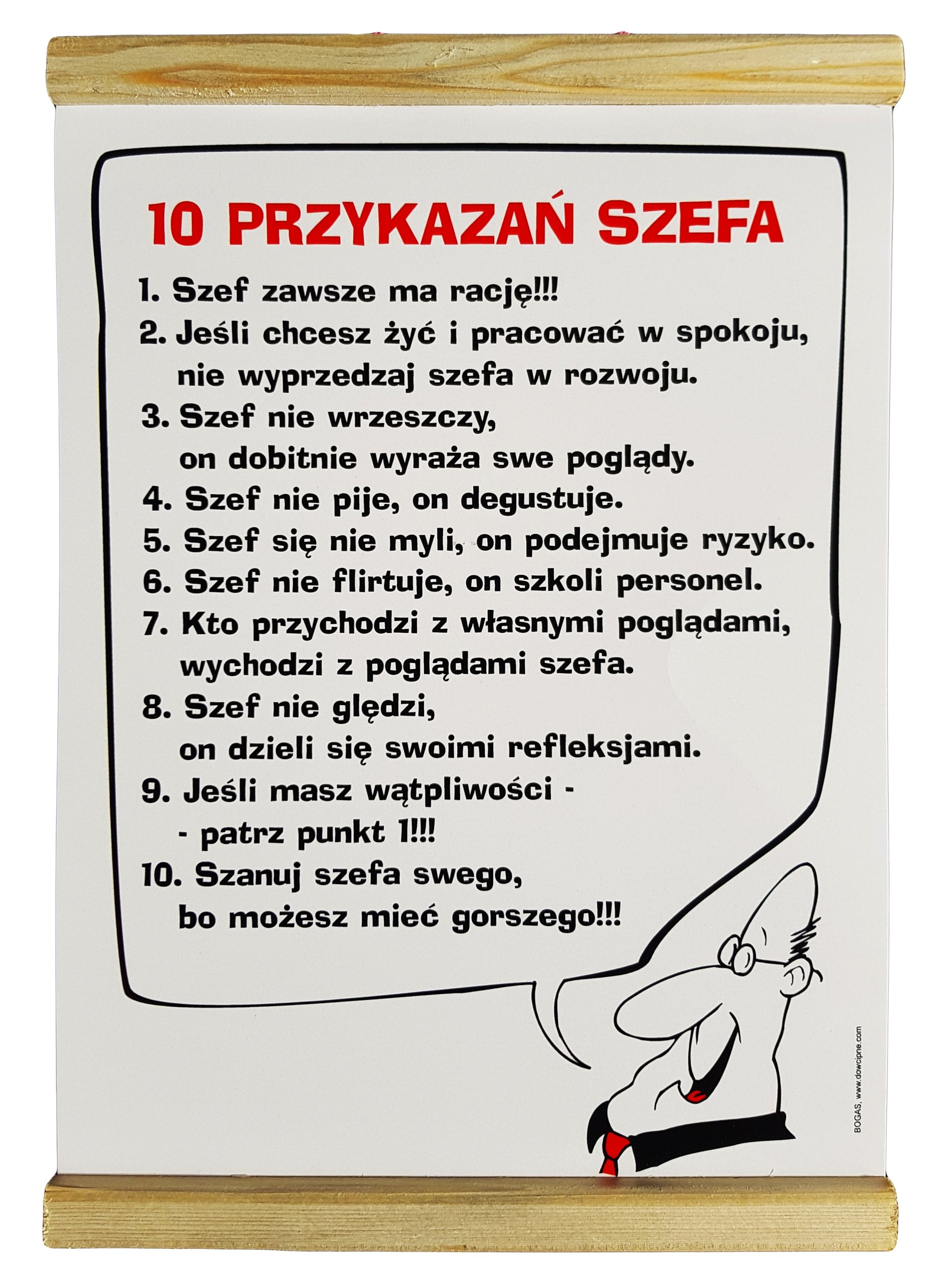 

Wyjątkowy dla Szefa 10 Przykazań Szefa