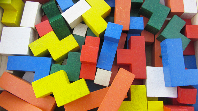 DREWNIANE KLOCKI - ŁAMIGŁÓWKA - POMOC DYDAKTYCZNA Marka inna