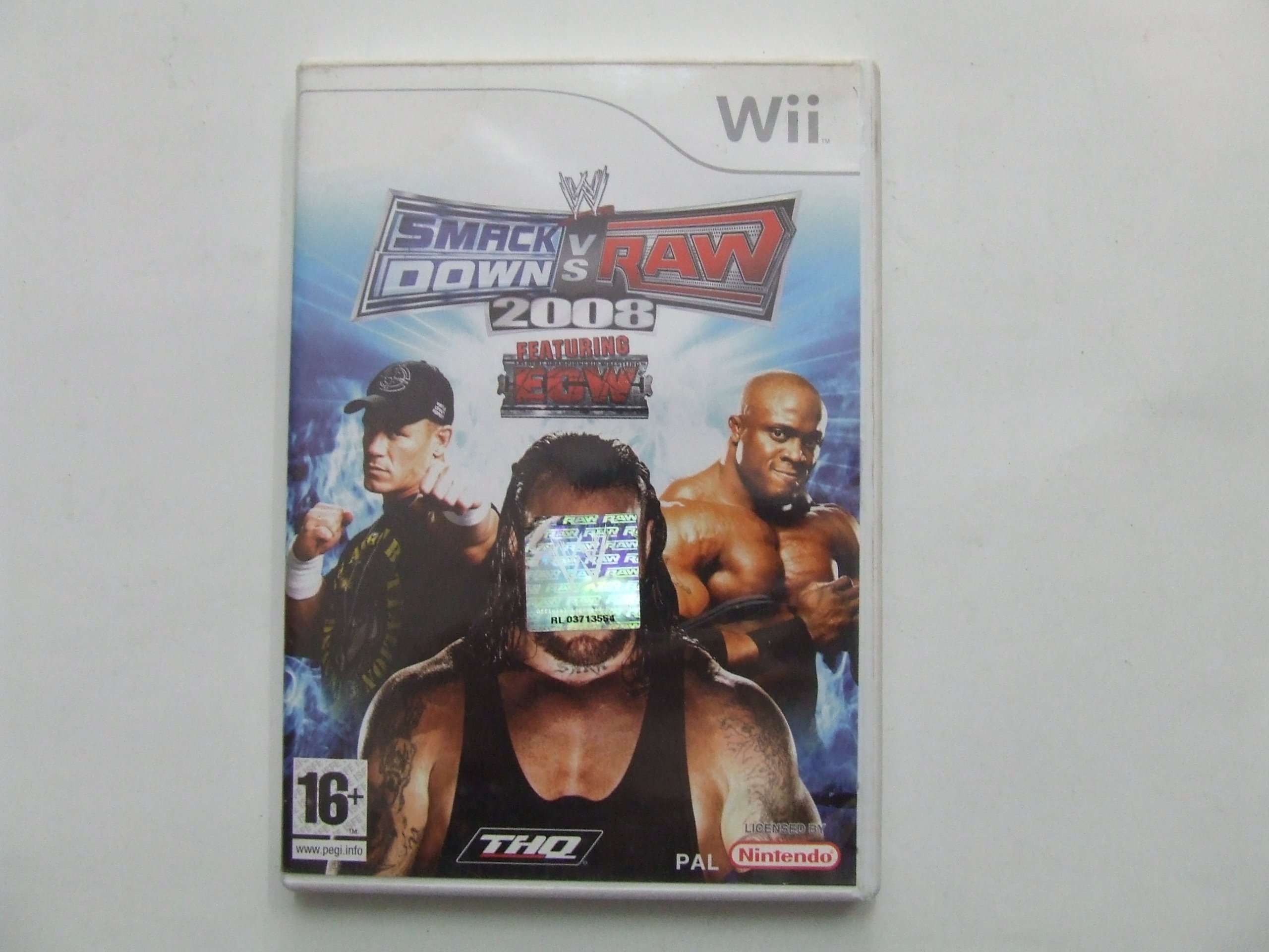WII WWE SmackDown! против. Raw 2008