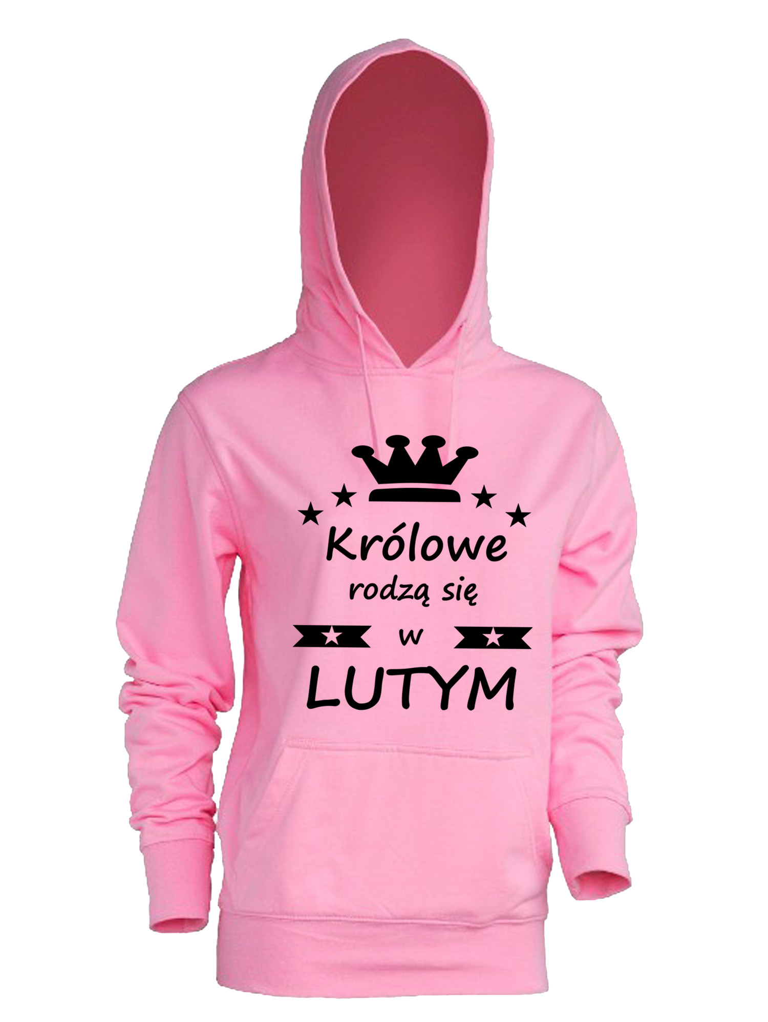 

Bluza z kapturem Królowe Rodzą Się W Lutym bluzy