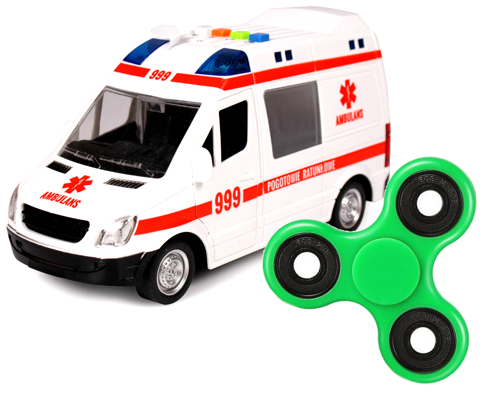 

Ambulans Karetka Pogotowie Światło Dźwięk +spinner