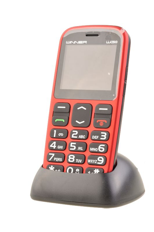 

r Telefon Komórkowy WG8 Dla Seniora Babci Dziadka