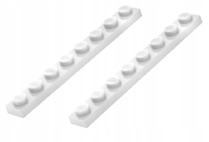 

Lego 346001 3460 płytka 1x8 biały z WeDO 9580 2szt
