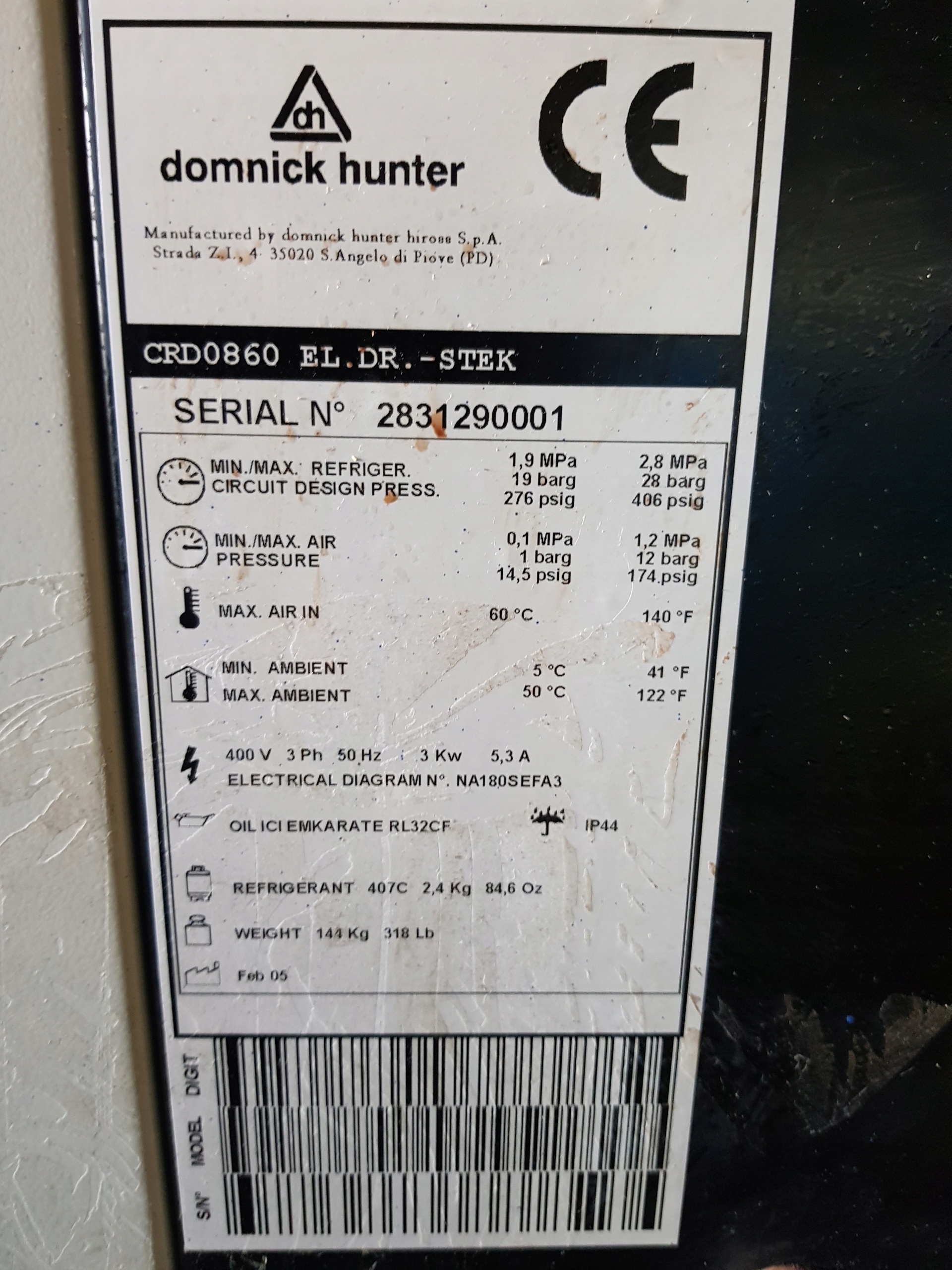 OSUSZACZ ZIĘBNICZY DOMNICK HUNTER 14m3 Marka inna