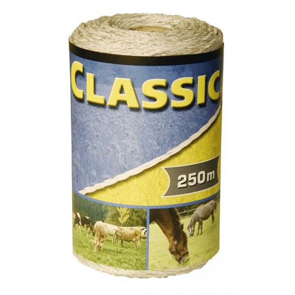 

linka splotka Classic plecionka Pastuch 250m Biała