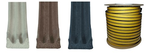 Uszczelka samoprzylepna PROFIL E 9x4mm Czarna 150m Marka bez marki