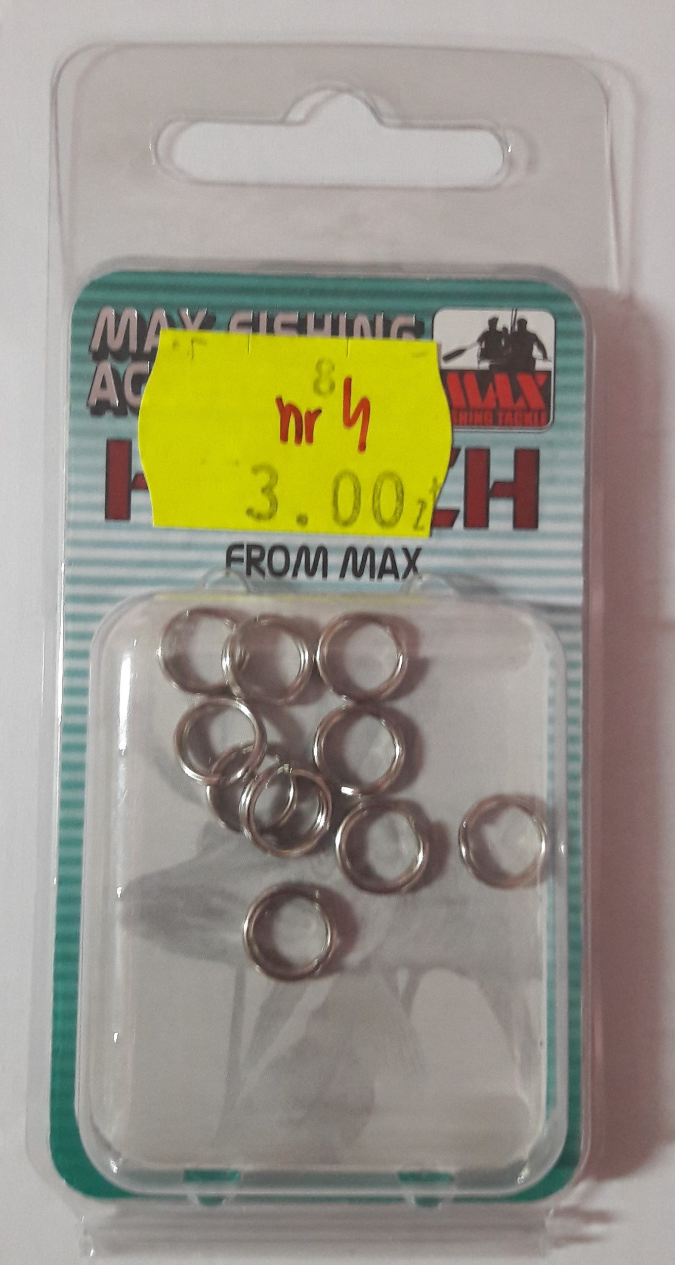 

Kółka łącznikowe – Max Fishing Team – nr 4, nikiel