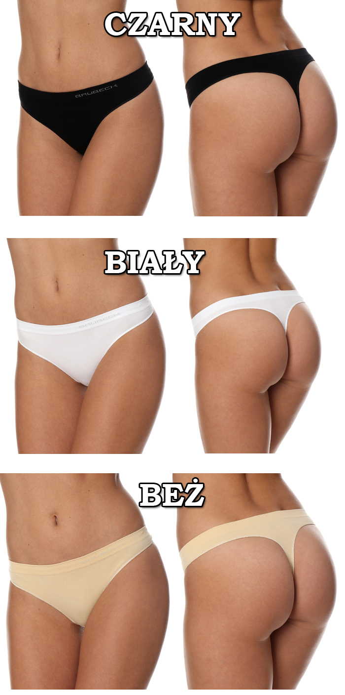 Stringi damskie BRUBECK TH00182A czarne L Kod producenta TH00182A