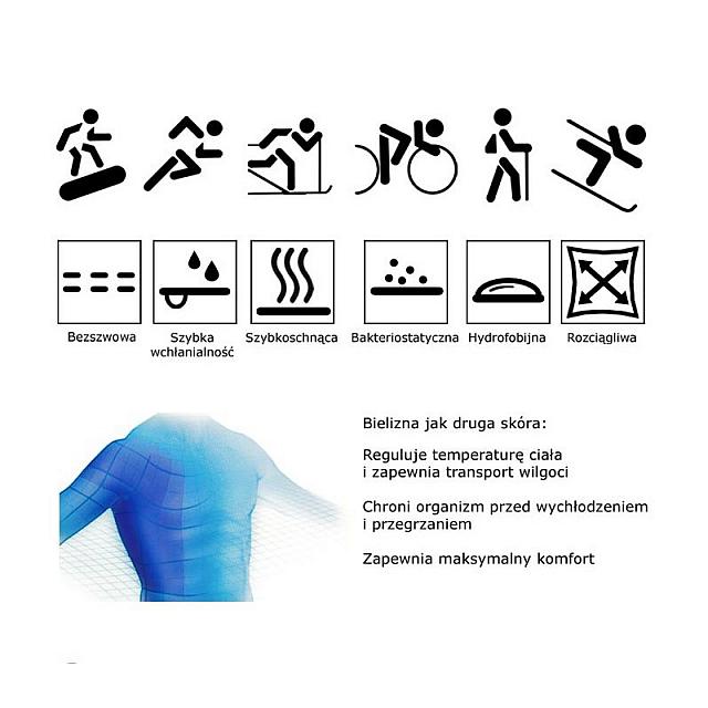 BRUGI BIELIZNA TERMOAKTYWNA MĘSKA KOMPLET S/M Kolekcja X