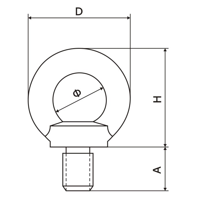 ŚRUBA Z UCHEM Oczkiem M8 OCYNK Oczkowa 1 szt. Marka inna
