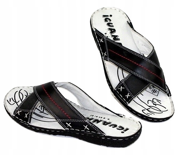

Klapki Męskie Polskie Buty Skóra Naturalna r 40