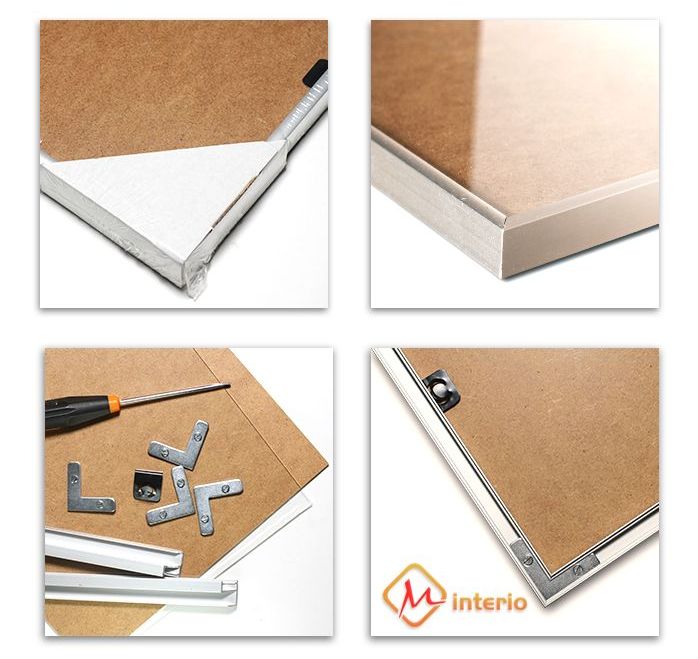 RAMA ALUMINIOWA 70x90 cm RAMKA 90x70 - 8 KOLORÓW Szerokość produktu 70 cm