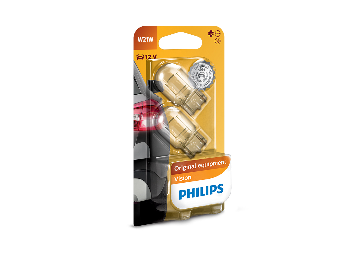 

Philips Żarówki W21W Vision +30% więcej światła