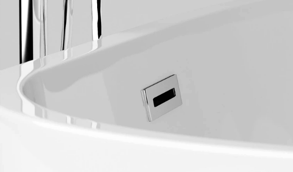 Wanna WOLNOSTOJĄCA CIRI 170x80 + SYFON + PÓŁKA Orientacja odpływu z boku