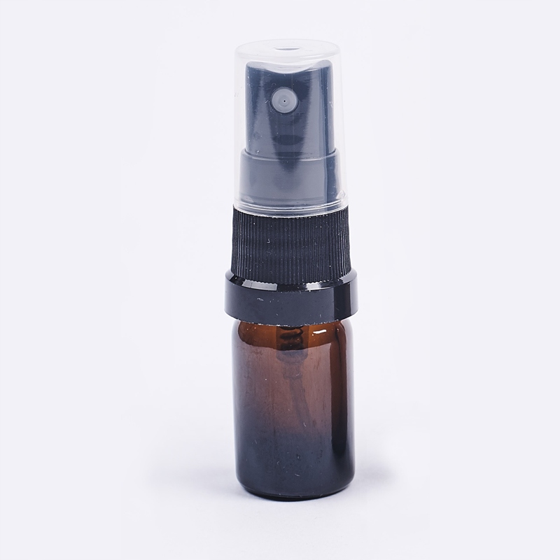 

Szklana fiolka butelka brąz 5 ml atomizer 5 sztuk