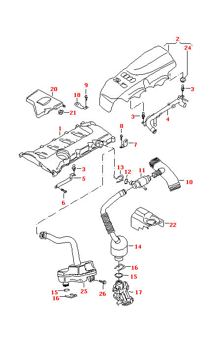 SEPARATOR OLEJU ODMA AUDI A4 B6 A6 C5 2.0 ALT Producent części NTY