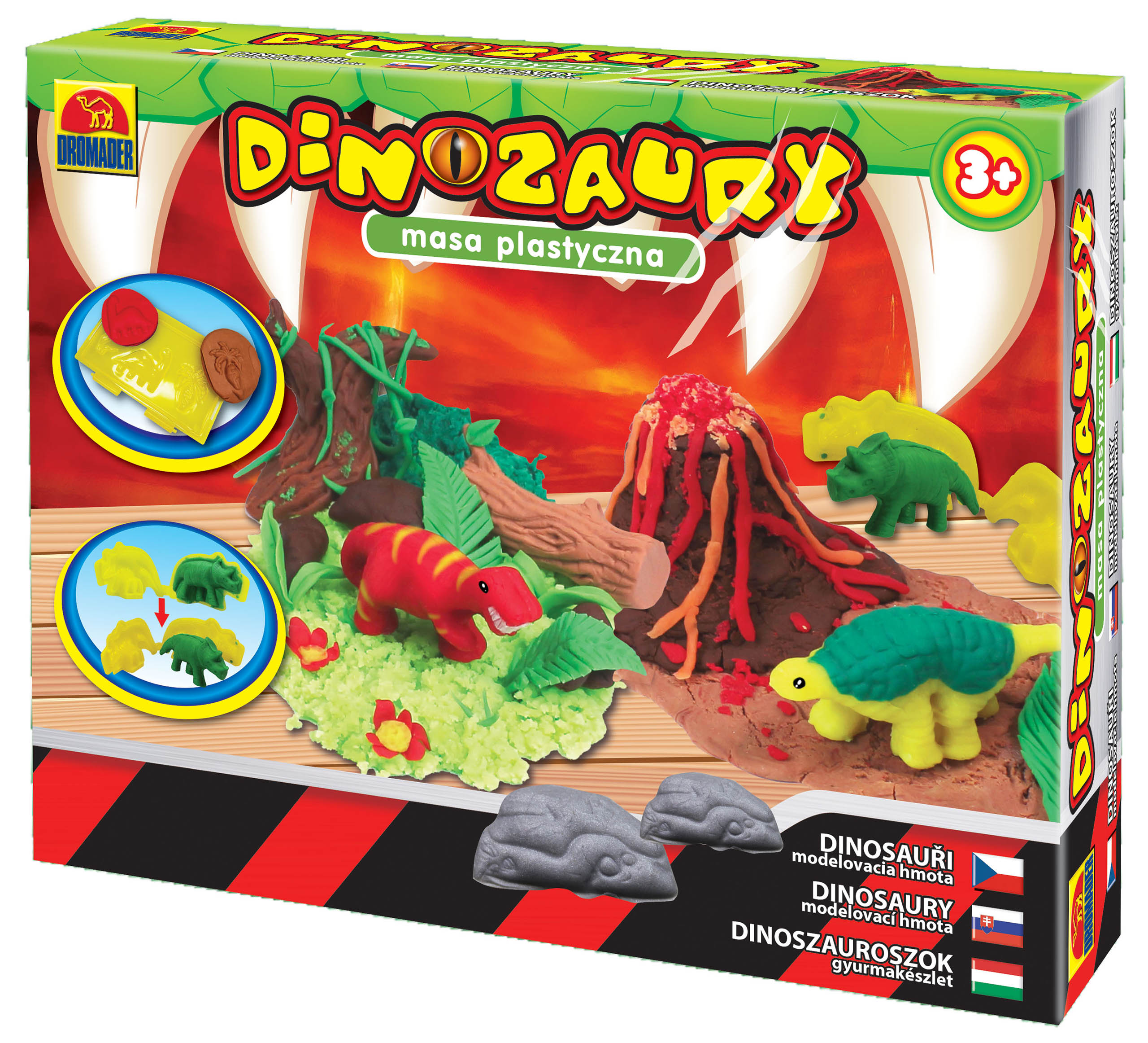

Dinozaury Masa Plastyczna Zestaw 14 El Kid's Dough