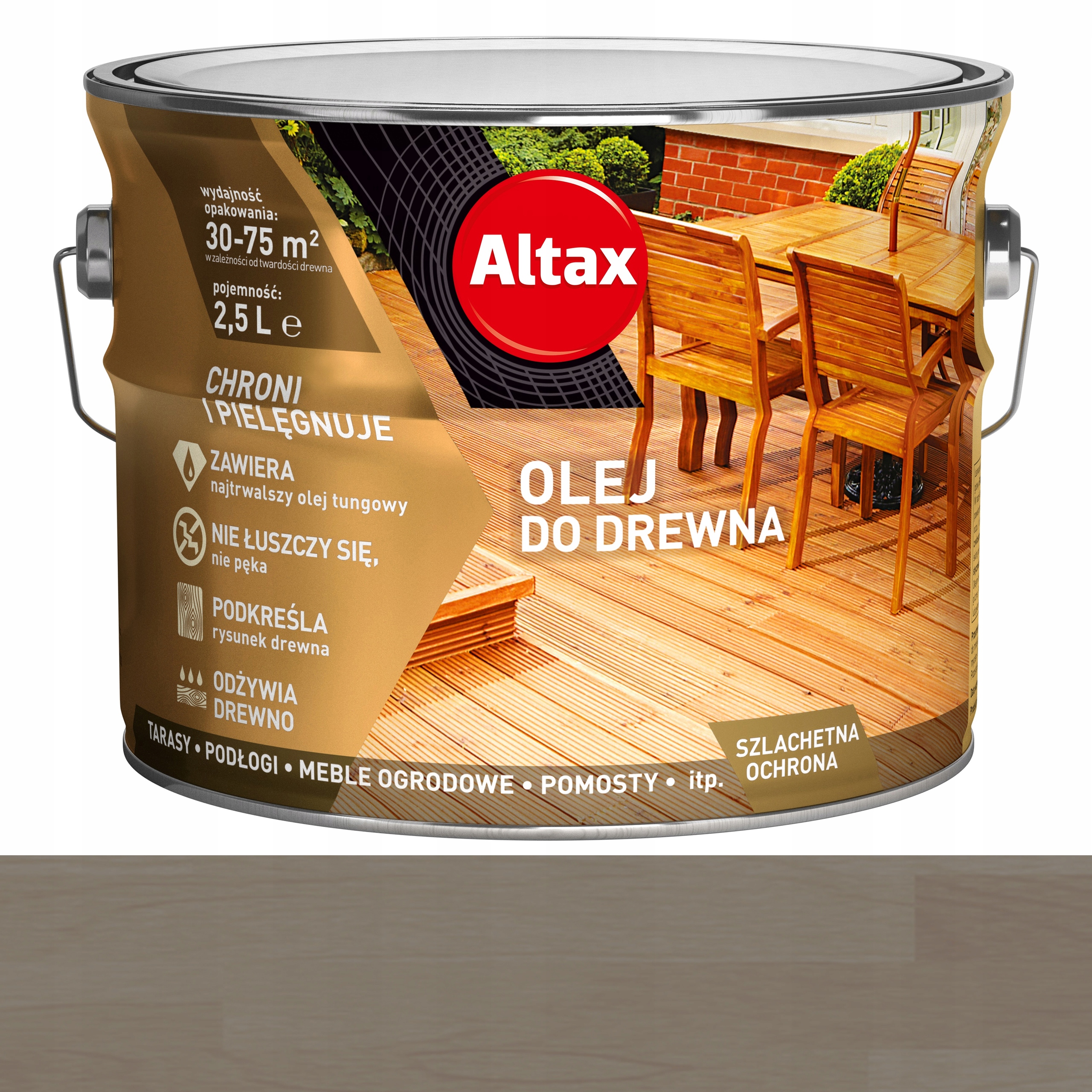 Olej na dřevo 2,5L Altax Antracit