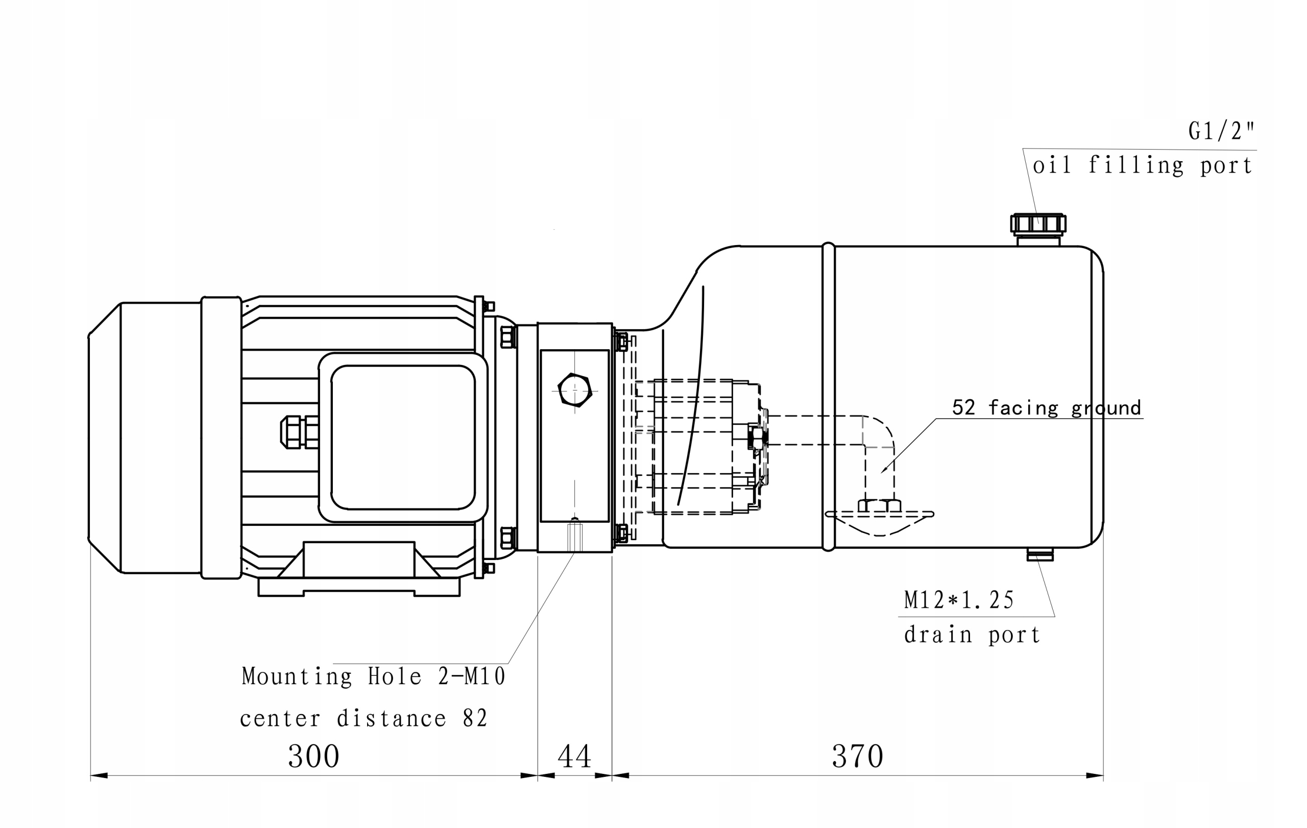 1272.380.22.33.8 - Гидравлический блок питания 380 в 2,2 кВт 3, 3см3 4,68 л / мин